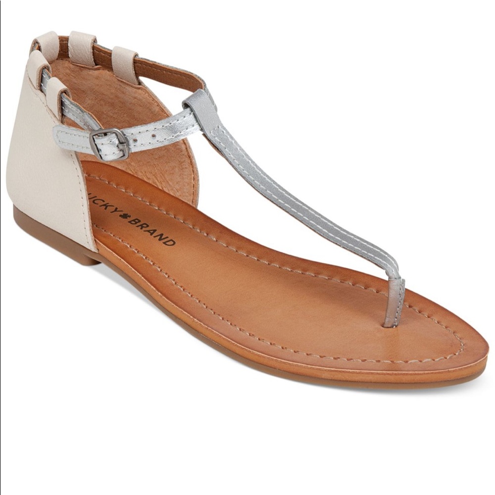 Lucky Brand Ezzra Metallic Stap Sandal